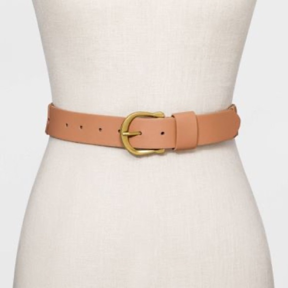 UNIVERSAL Thread Beige Horseshoe Laced Muted Belt